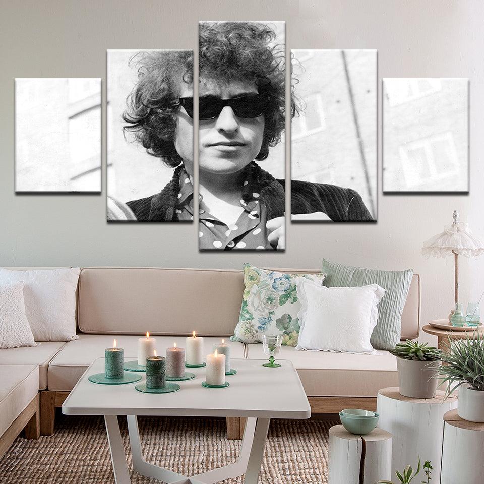Bob Dylan 5 Panel Canvas Print Wall Art - GotItHere.com