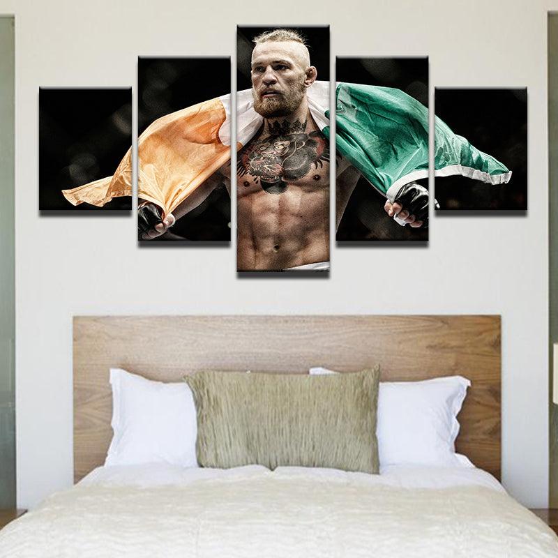 Conor McGregor UFC 5 Panel Canvas Print Wall Art - GotItHere.com