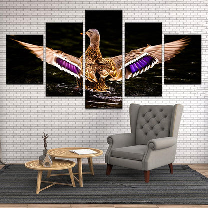 Mallard Duck 5 Panel Canvas Print Wall Art - GotItHere.com