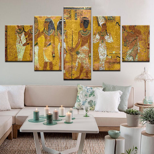 Egyptian 5 Panel Canvas Print Wall Art - GotItHere.com