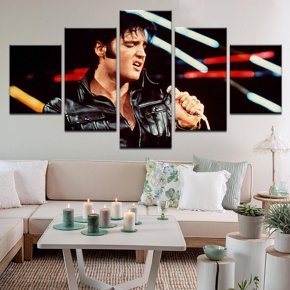 Elvis Presley 5 Panel Canvas Print Wall Art - GotItHere.com