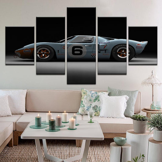 Ford GT40 5 Panel Canvas Print Wall Art - GotItHere.com
