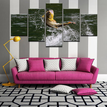 Golden Dorado 5 Panel Canvas Print Wall Art - GotItHere.com