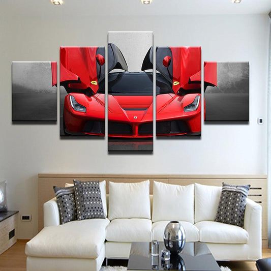 Ferrari LaFerrari 5 Panel Canvas Print Wall Art - GotItHere.com