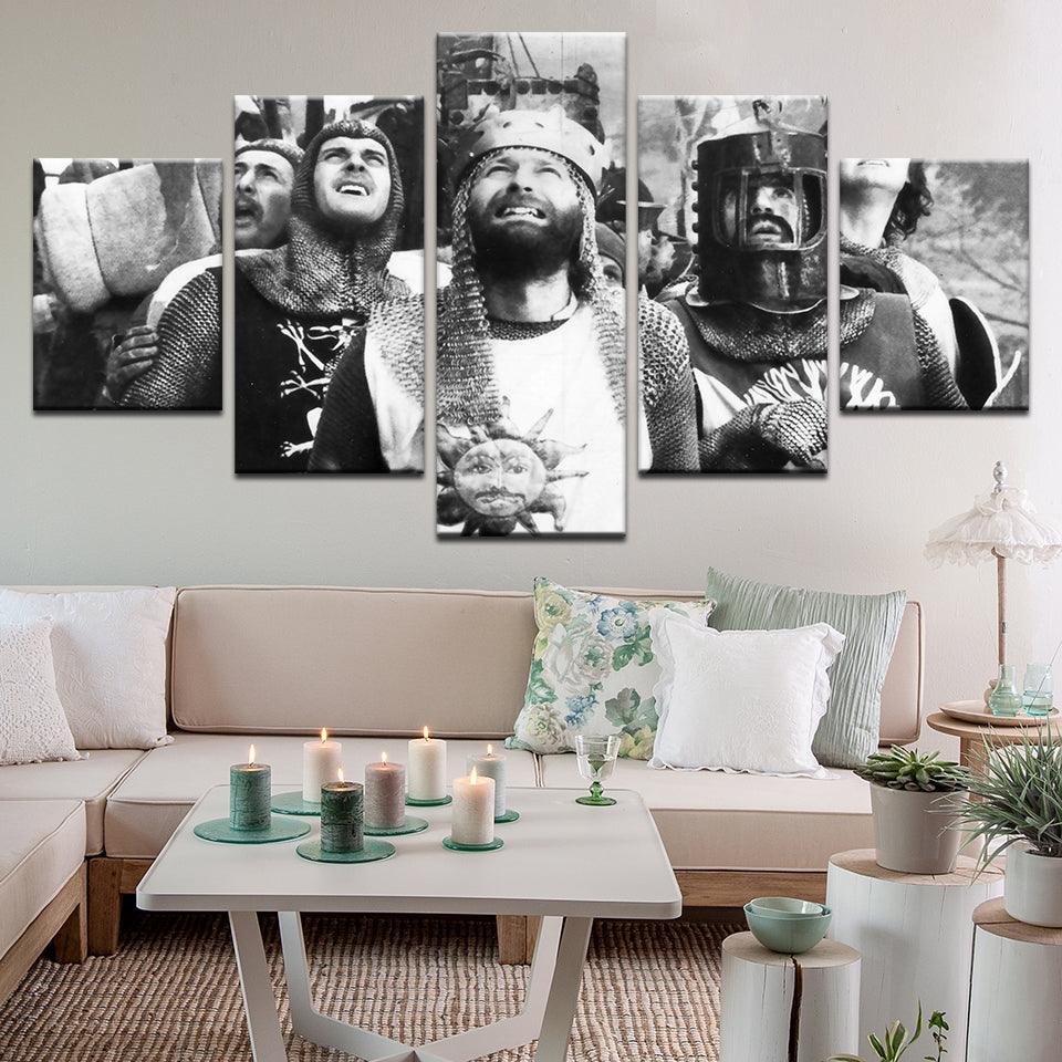 Monty Python and the Holy Grail 5 Panel Canvas Print Wall Art - GotItHere.com