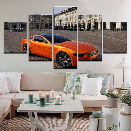 Ford Mustang 5 Panel Canvas Print Wall Art - GotItHere.com