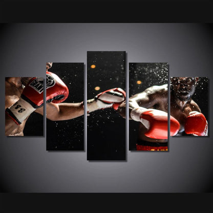 Boxing 5 Panel Canvas Print Wall Art - GotItHere.com