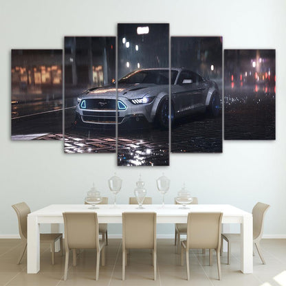 Ford Mustang 5 Panel Canvas Print Wall Art - GotItHere.com