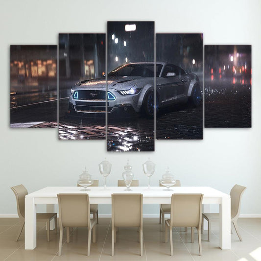 Ford Mustang 5 Panel Canvas Print Wall Art - GotItHere.com