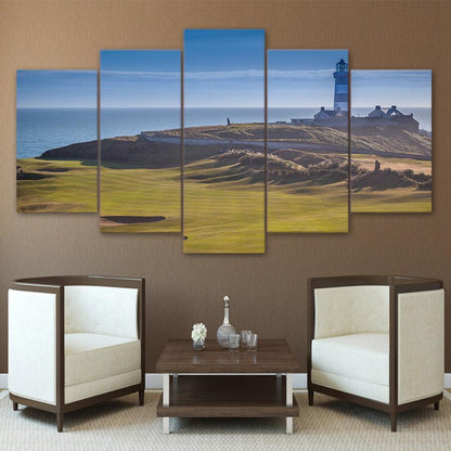 Old Head Golf Links Kinsale Ireland 5 Panel Canvas Print Wall Art - GotItHere.com