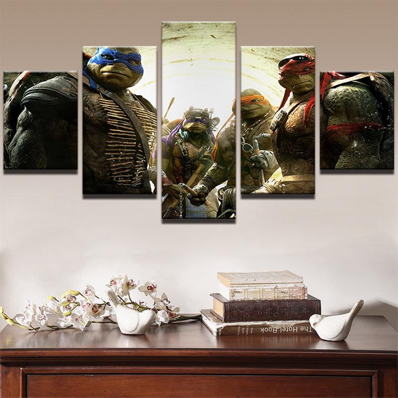 Teenage Mutant Ninja Turtles 5 Panel Canvas Print Wall Art - GotItHere.com