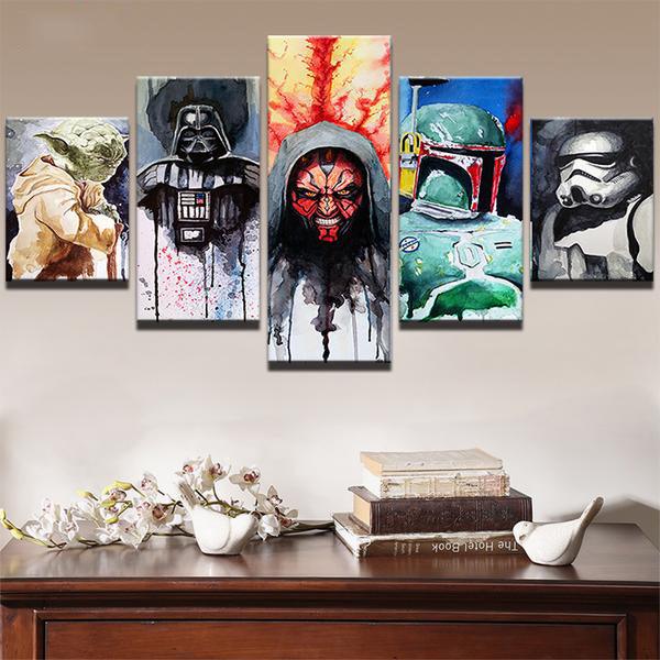 Star Wars 5 Panel Canvas Print Wall Art - GotItHere.com
