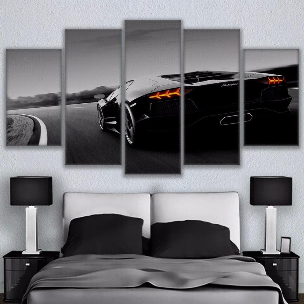 .Lamborghini 5 Panel Canvas Print Wall Art - GotItHere.com