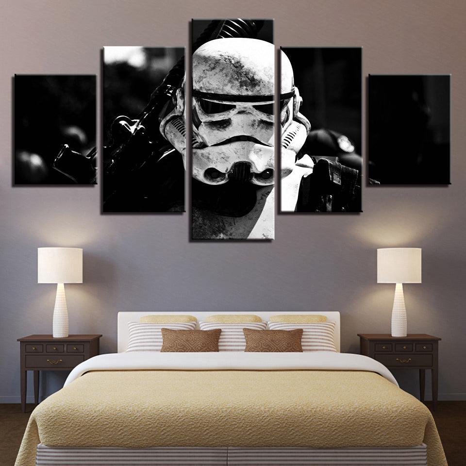 Star Wars Stormtrooper The Long Walk Home 5 Panel Canvas Print Wall Art - GotItHere.com