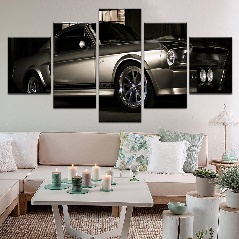 .Gone In 60 Seconds Eleanor 1967 Mustang Shelby GT500 5 Panel Canvas Print Wall Art - GotItHere.com
