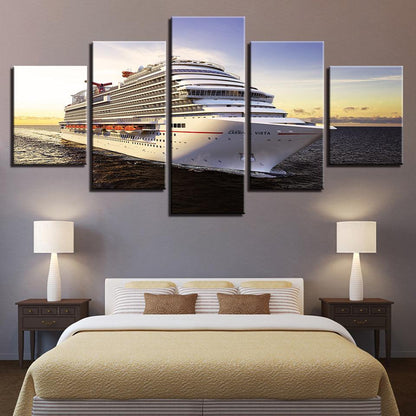 Carnival Vista Cruise Ship 5 Panel Canvas Print Wall Art - GotItHere.com