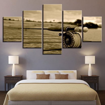 Fly Fishing 5 Panel Canvas Print Wall Art - GotItHere.com