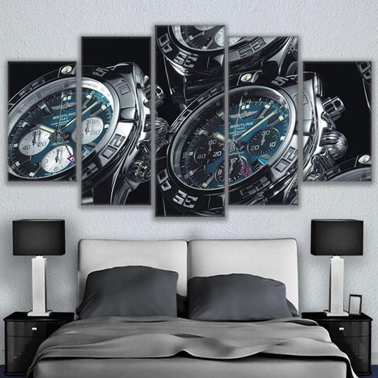 Breitling Watches 5 Panel Canvas Print Wall Art - GotItHere.com