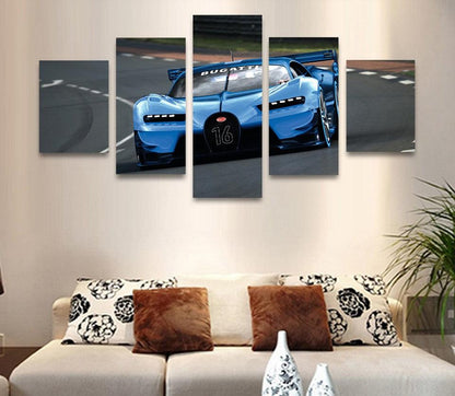 Bugatti Chiron 5 Panel Canvas Print Wall Art - GotItHere.com