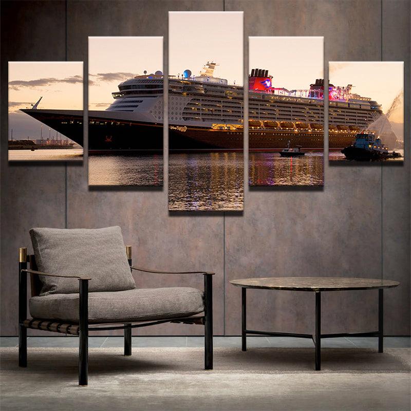 Disney Cruise Lines Dream Fantasy Ship 5 Panel Canvas Print Wall Art - GotItHere.com