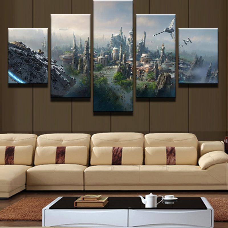 Star Wars 5 Panel Canvas Print Wall Art - GotItHere.com