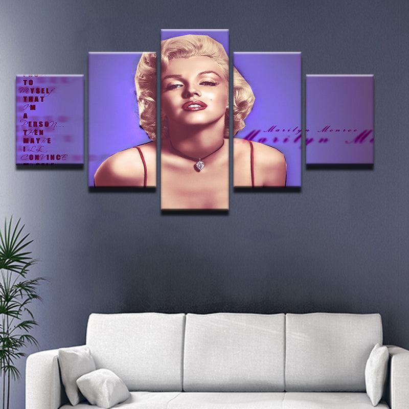 Marilyn Monroe 5 Panel Canvas Print Wall Art - GotItHere.com