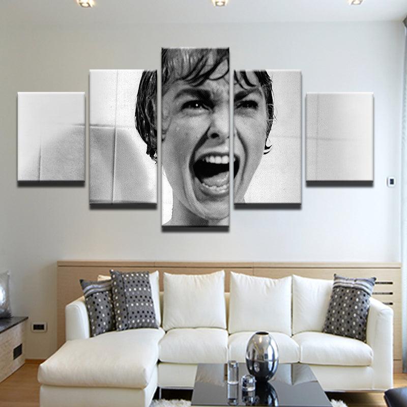 Psycho Movie Alfred Hitchcock 5 Panel Canvas Print Wall Art - GotItHere.com