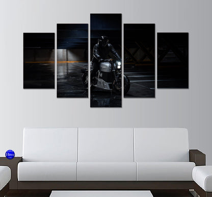 Savic Electronic Motorcycle 5 Panel Canvas Print Wall Art - GotItHere.com