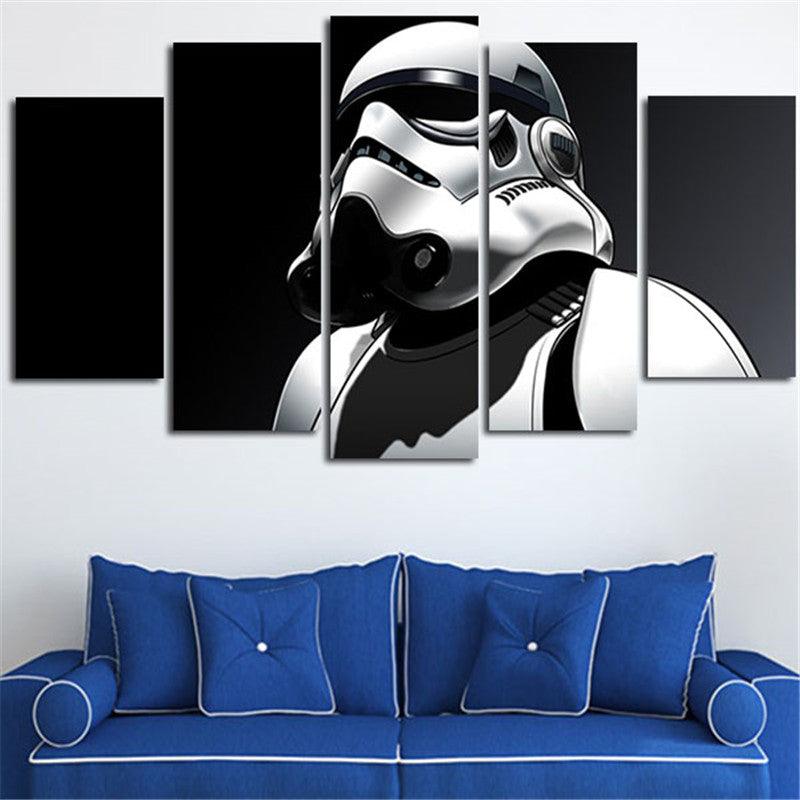 Star Wars Stormtrooper 5 Panel Canvas Print Wall Art - GotItHere.com