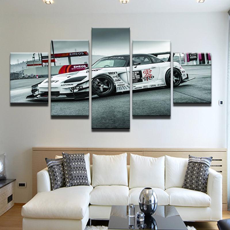 Honda S2000 Top Fuel Drift Car 5 Panel Canvas Print Wall Art - GotItHere.com